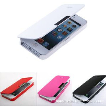 Boust Folio ,PU Leather Magnetic Flip Case Cover Slim Fit Protector for iPhone 5 5s (BST-ABZN)